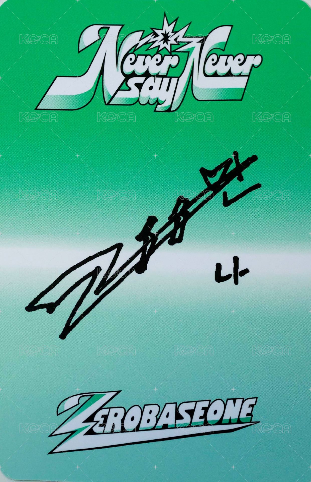 正規一 專輯卡 ICON ver. 背面