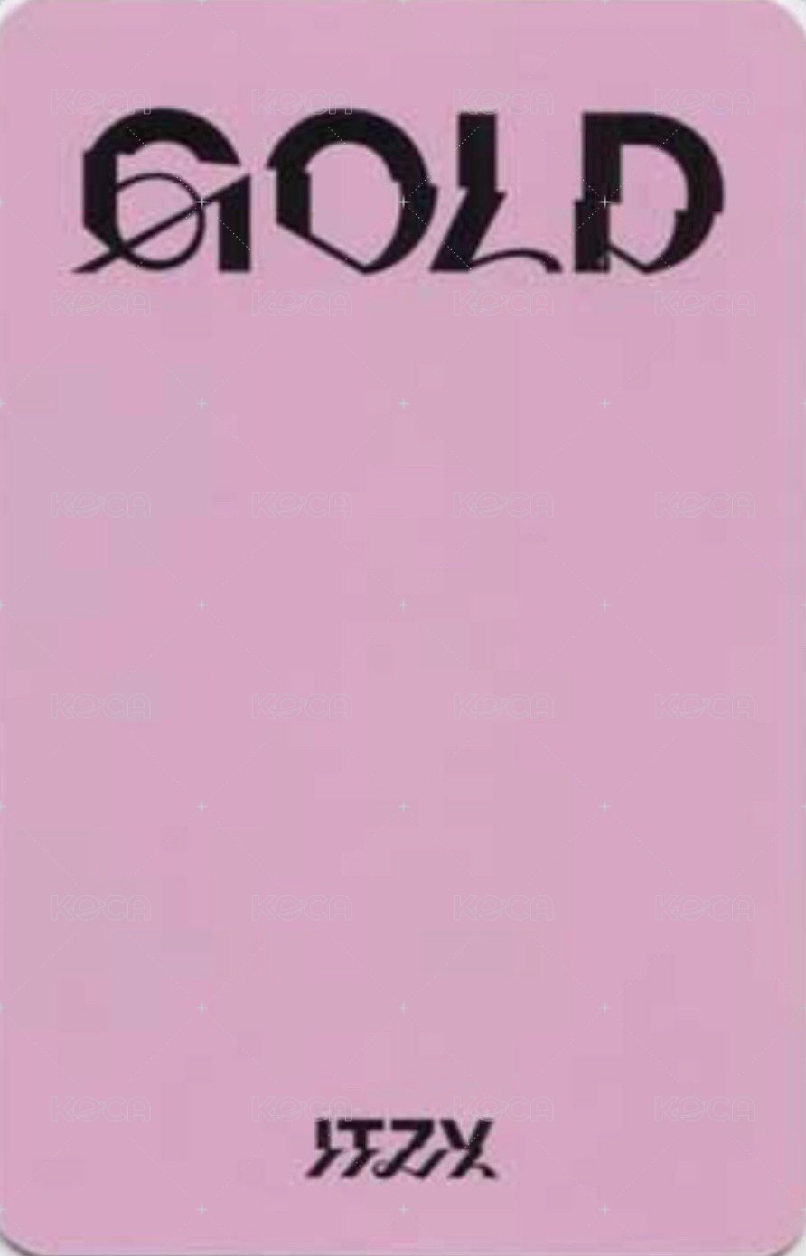 GOLD bdm 預售 特典卡  背面