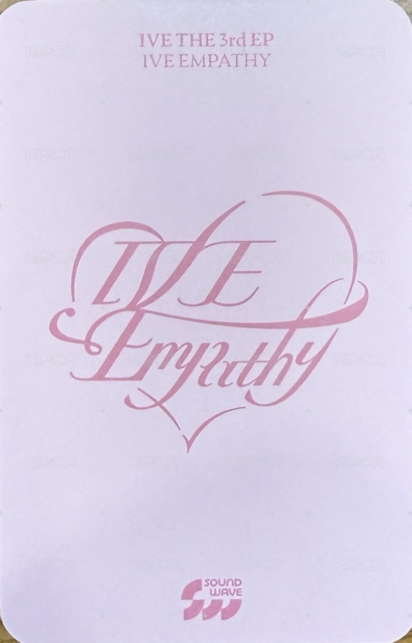 IVE EMPATHY sw 4.0 幸運卡  背面