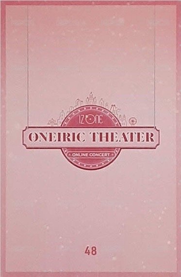 2020 線上演唱會 隨機卡 48 背面