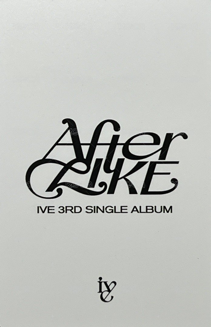 After LIKE k4 簽售卡  背面