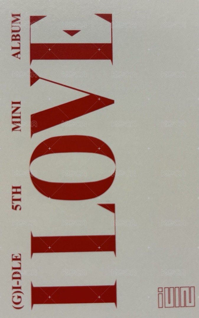 I LOVE k4 簽售卡  背面