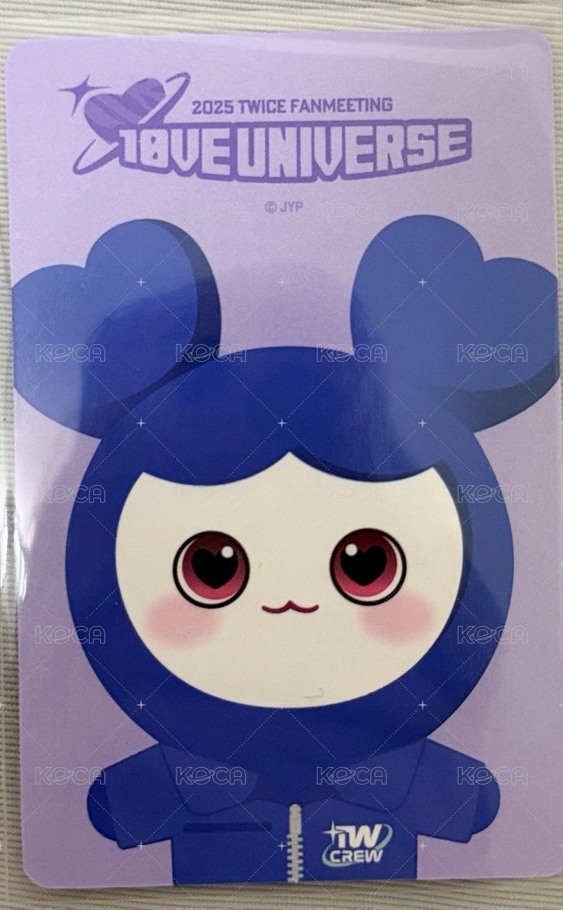 十週年FM 周邊卡 娃卡冊瑜封面小卡 背面