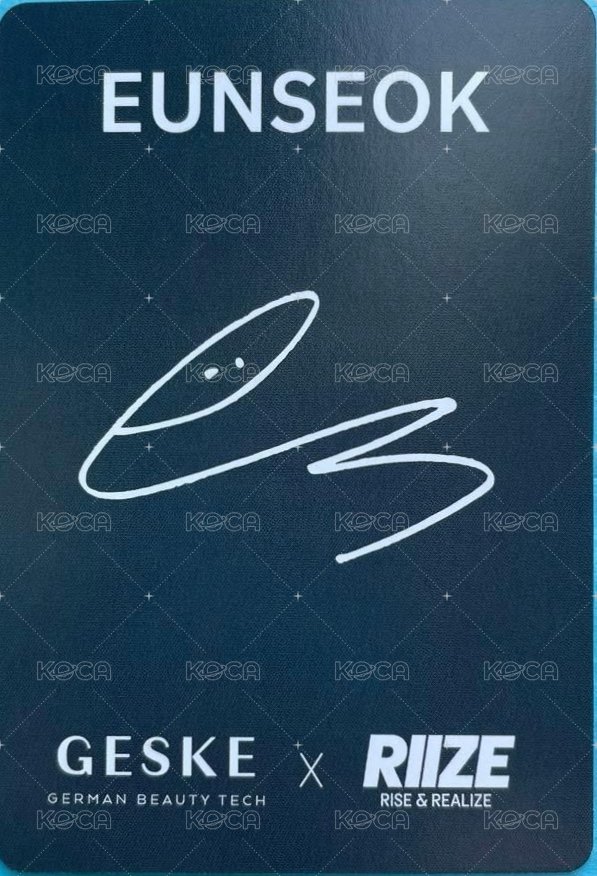 GESKE 代言卡  背面