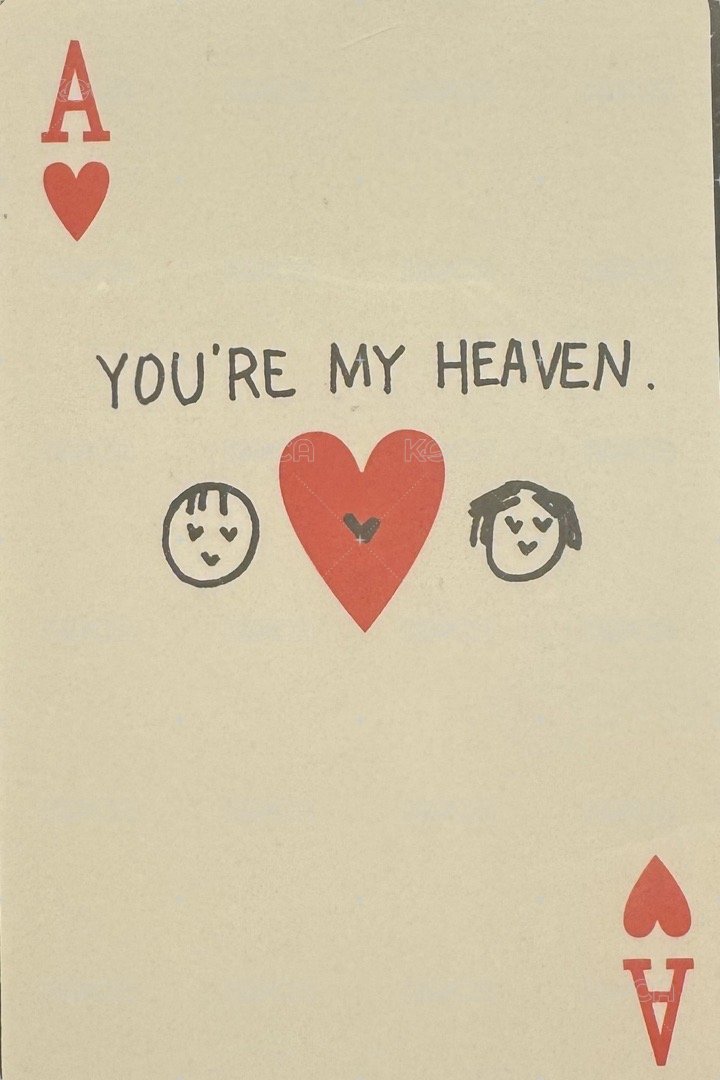 迷七 專輯卡 TXT迷七 Lover版Heart card 姜太顯 背面