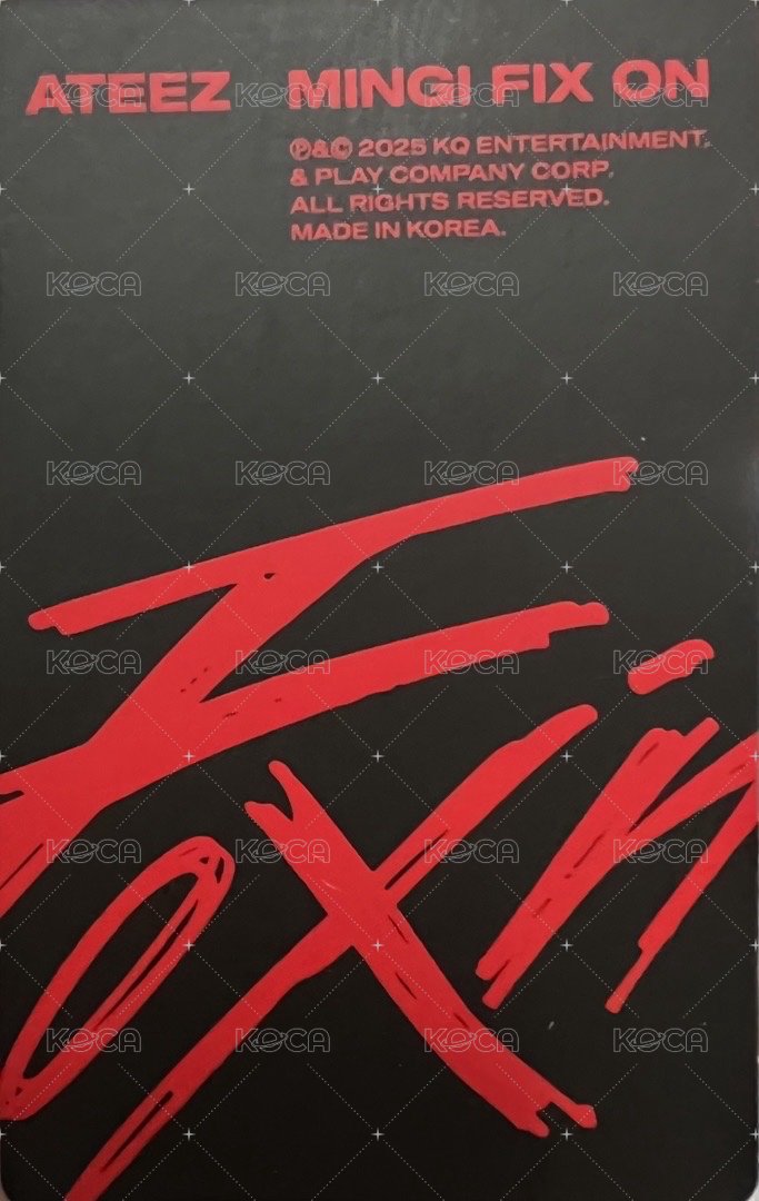 [MINGI FIX ON] : ALT ACC PACK 周邊卡 HBD POP-UP 背面