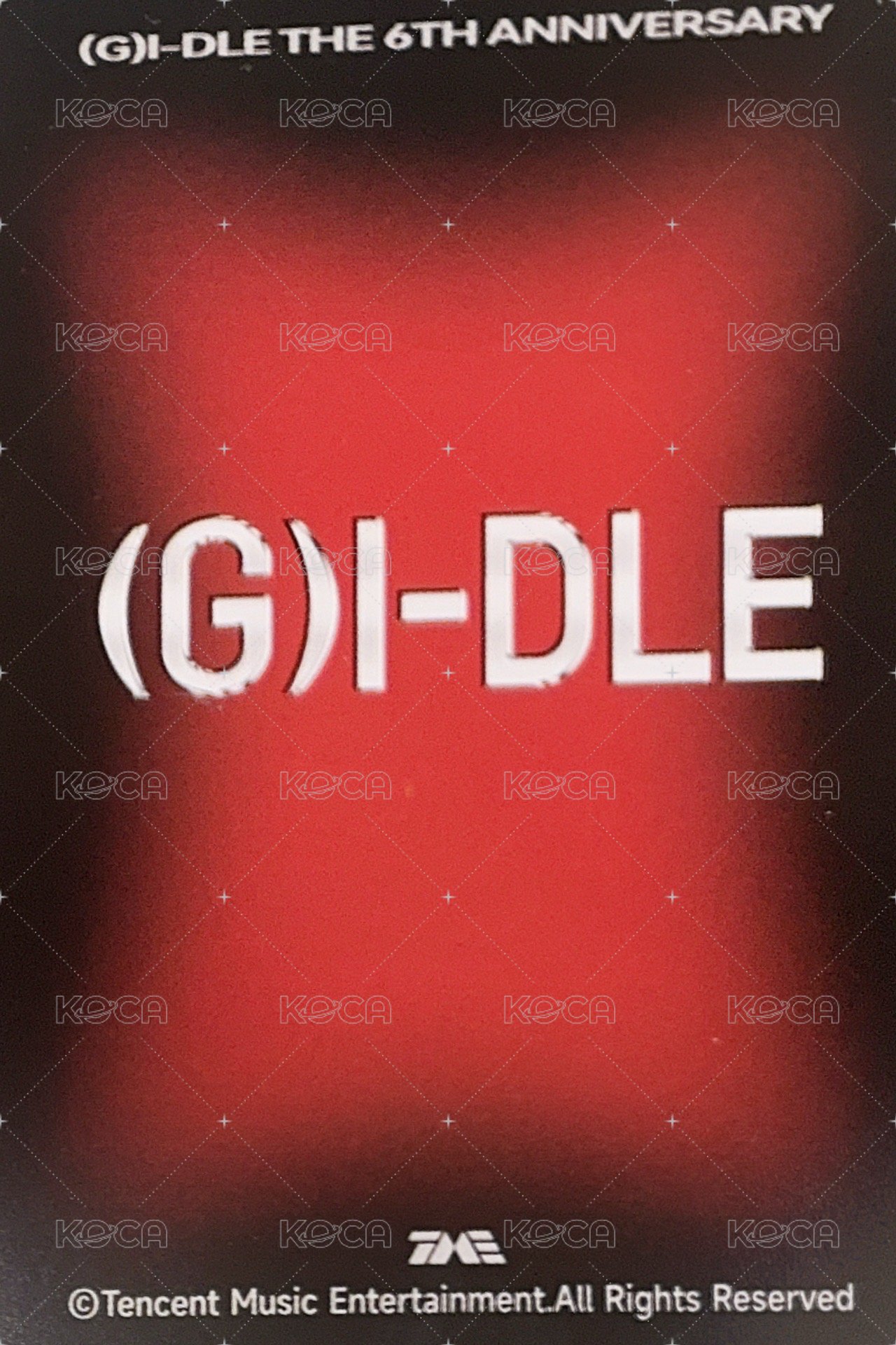 正規二 QQ音樂 星光卡  背面