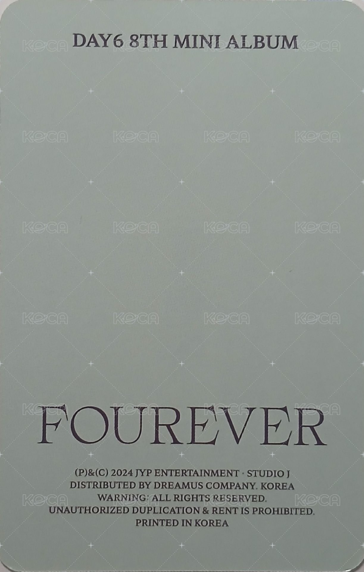 迷八 專輯卡 電子專卡 背面