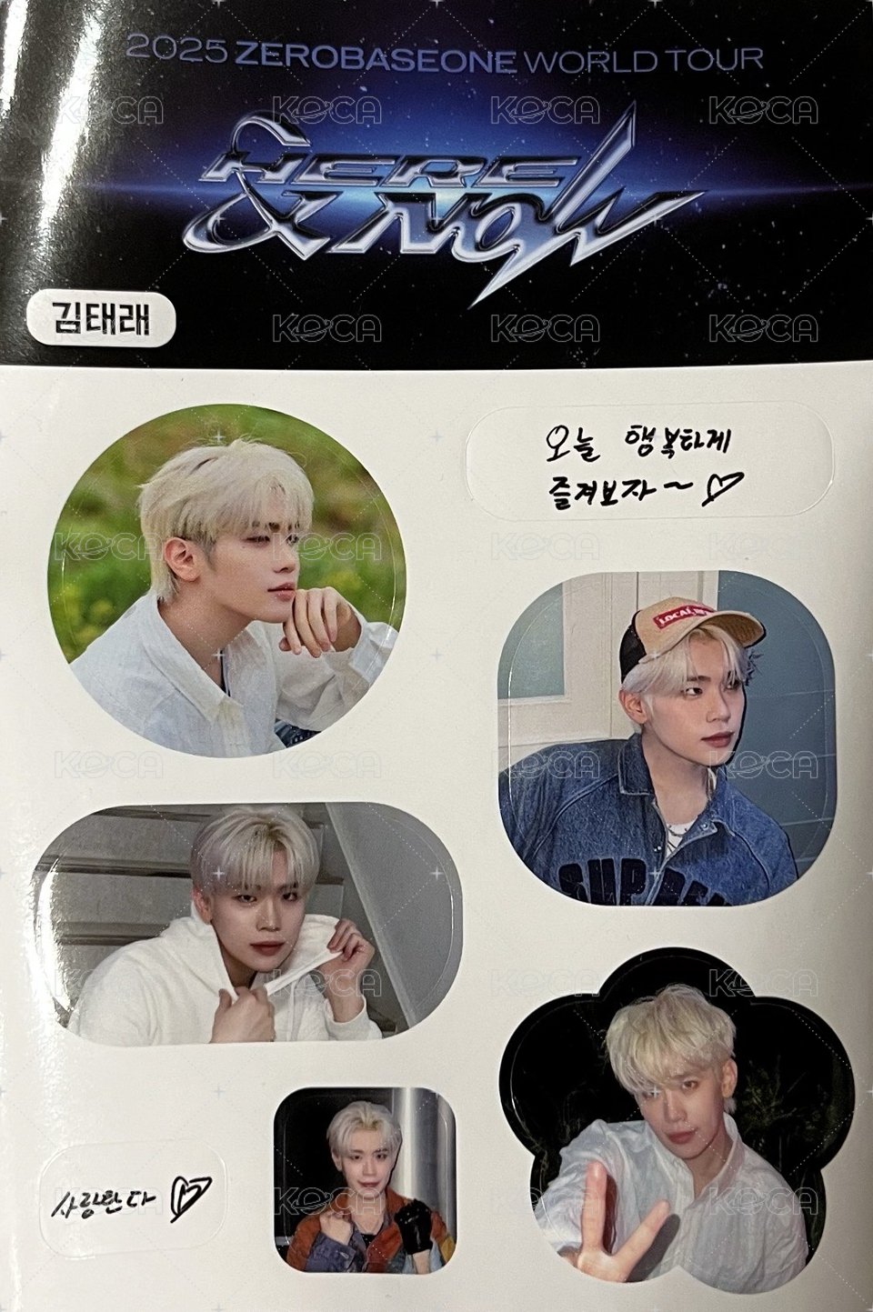 世巡H&N 明信片 zerose zone 貼紙 正面