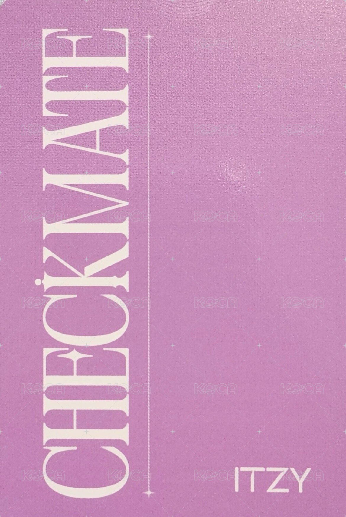 CHECKMATE k4 預售 特典卡  背面