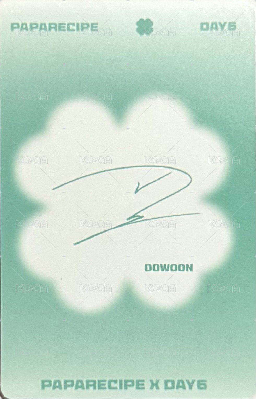 代言卡 Papa recipe 2.0 背面