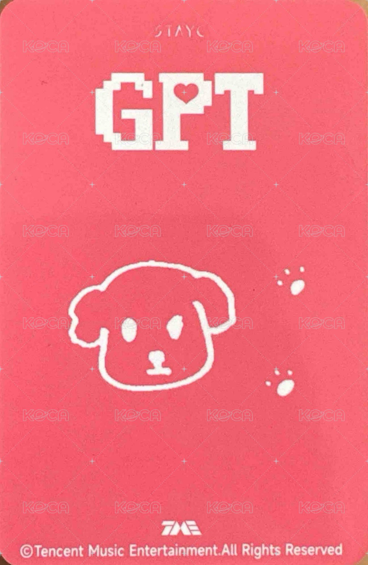 GPT QQ音樂 星光卡 三星勾 背面