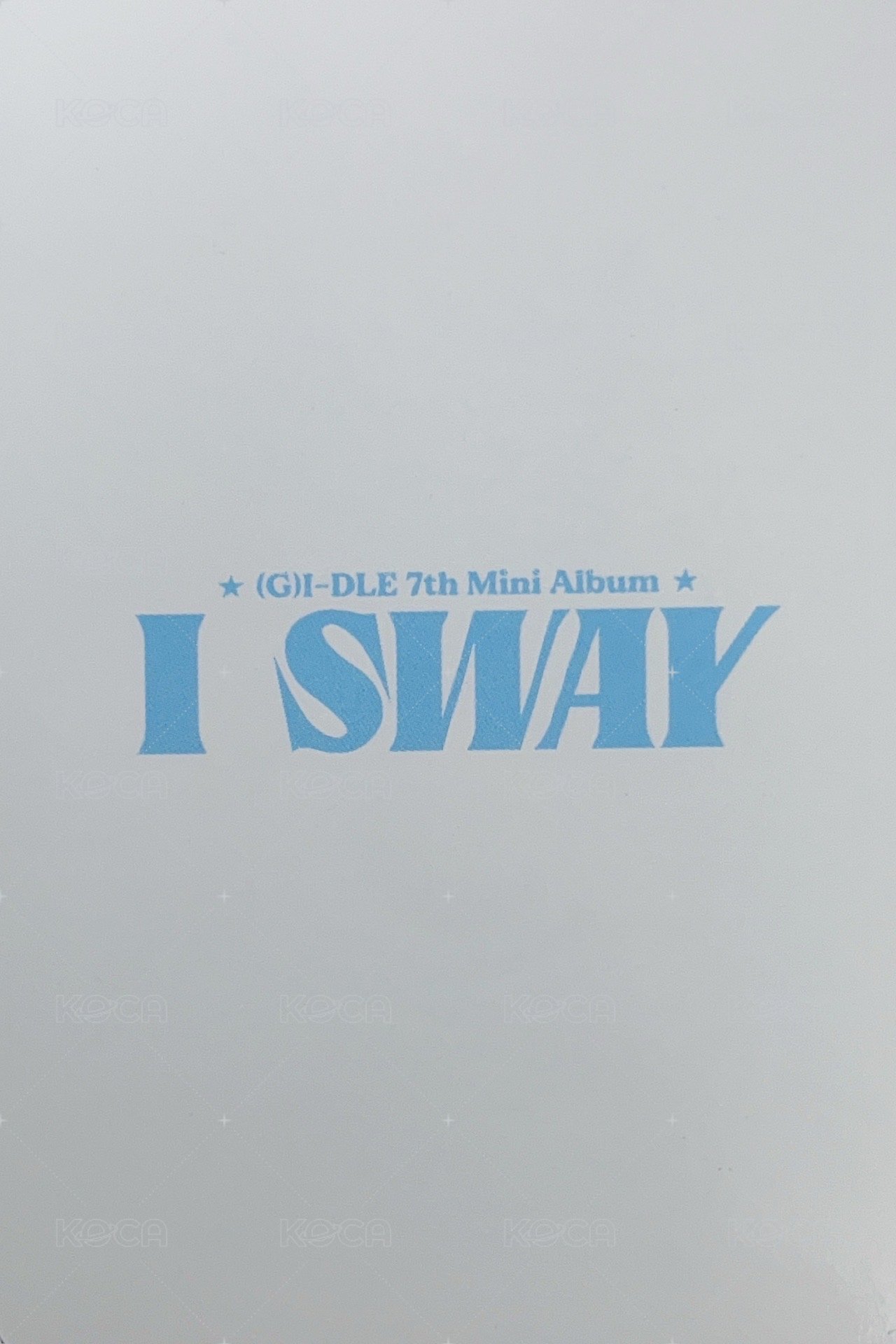 I SWAY k4 6.0 簽售卡 塗鴉 背面