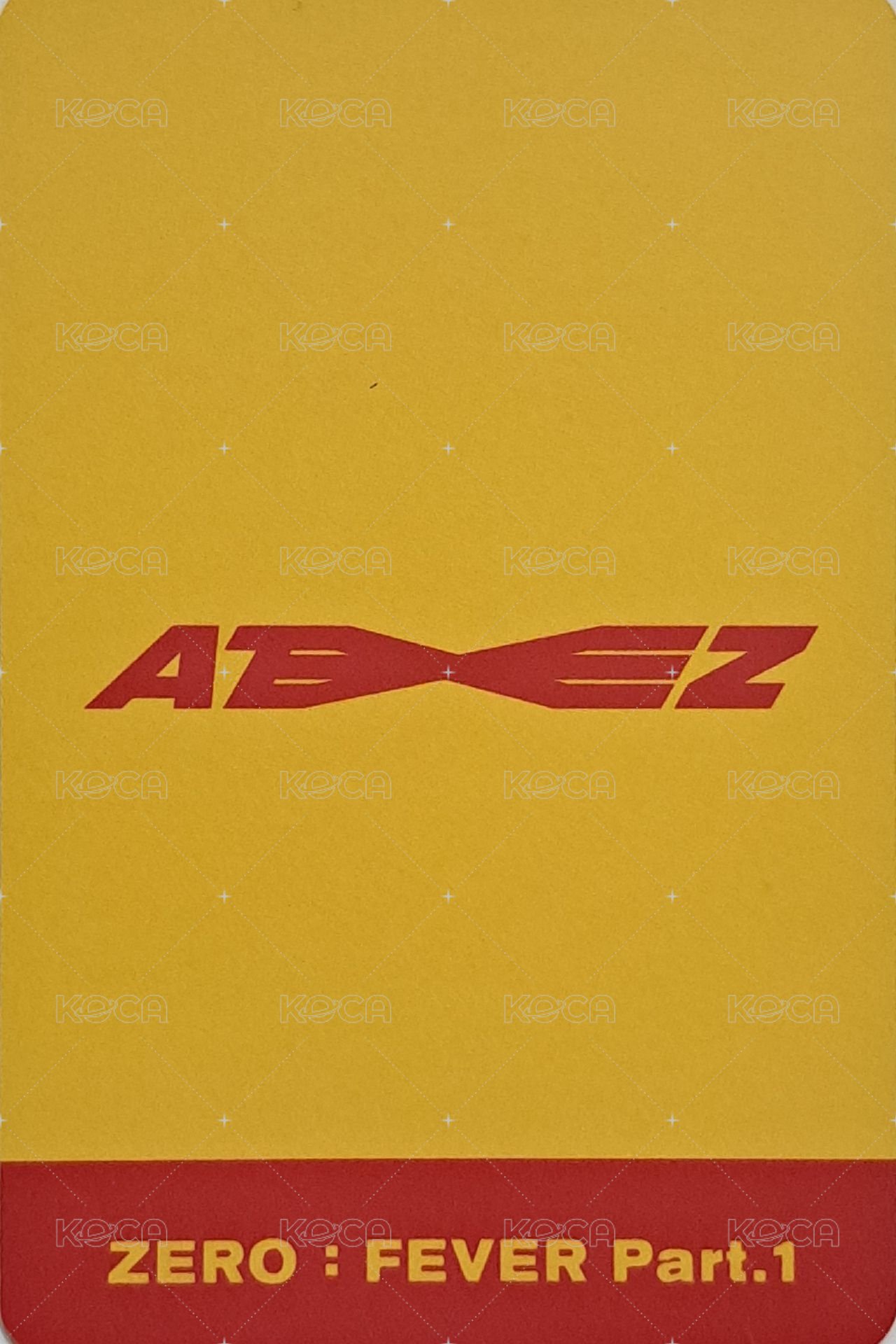 FEVER pt.1 k4 特典卡  背面