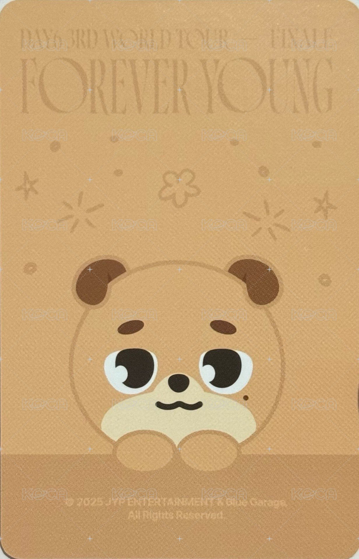 3rd世巡 安可場 PVC娃包 周邊卡  背面