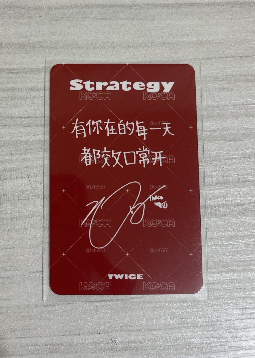 STRATEGY sr 預售中文特典卡