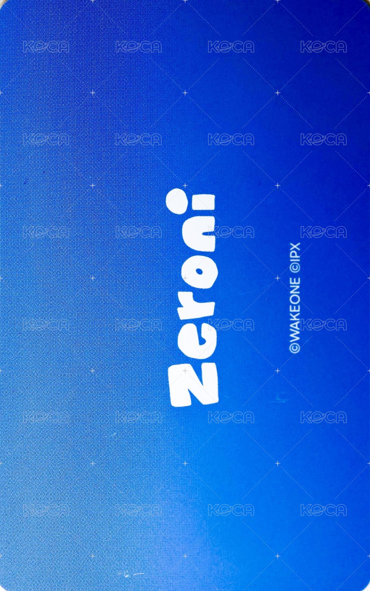 wvs zeroni 周邊卡 香氛卡 背面