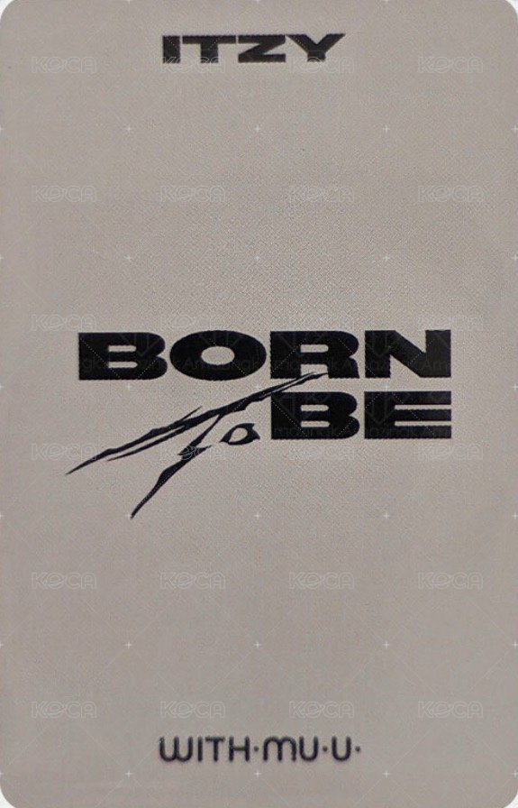 BORN TO BE wm 2.0 簽售卡  背面