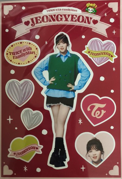 日本全家代言卡/貼紙