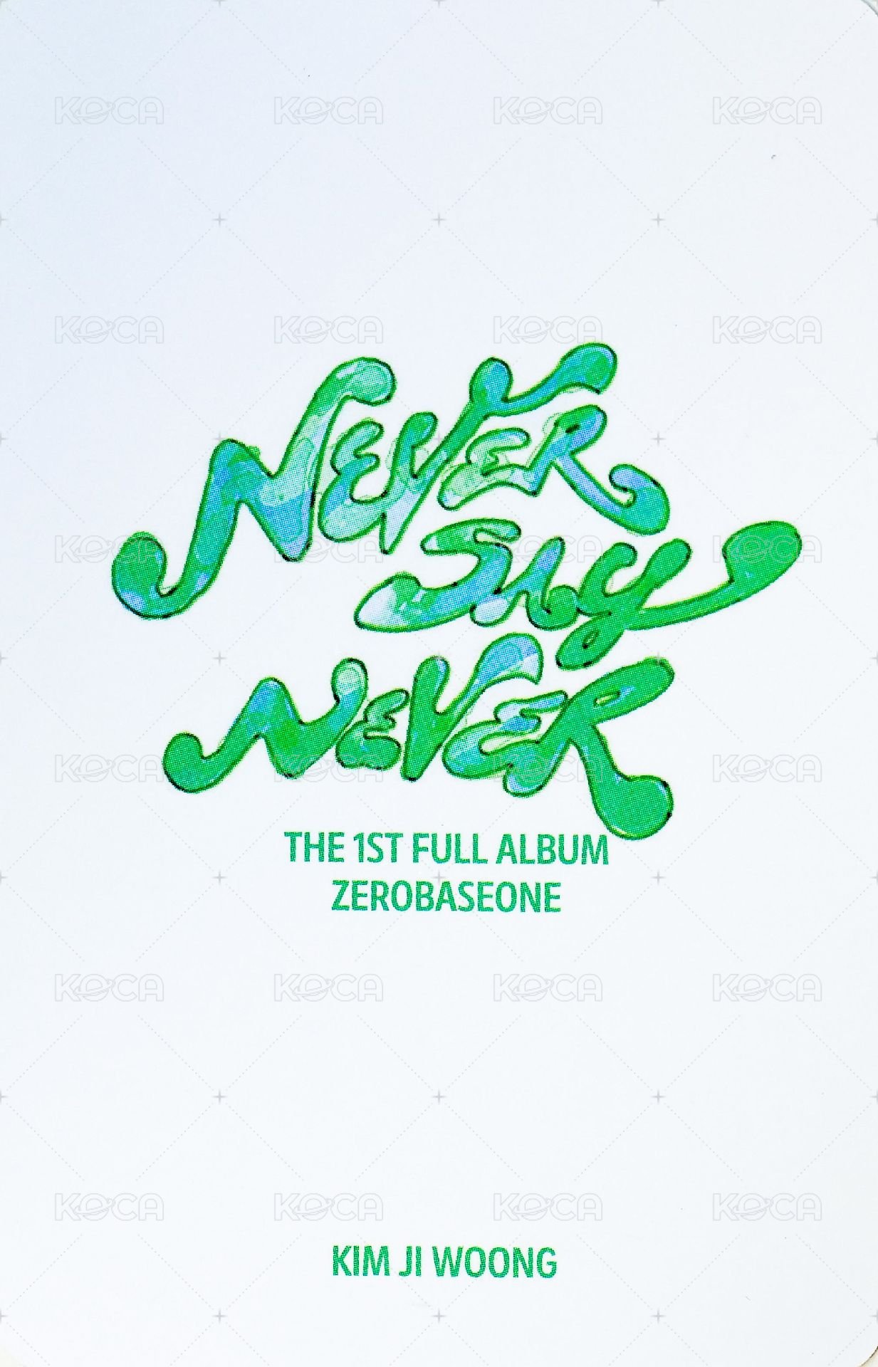 正規一 全通路 單封 特典卡 SPECIAL 預售 背面