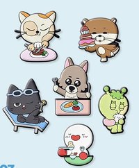 EDIYA 聯名 磁鐵 BBNEXDO 軟膠磁鐵組