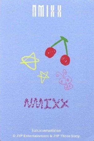 MIXX LAB kkt 抽選卡  背面