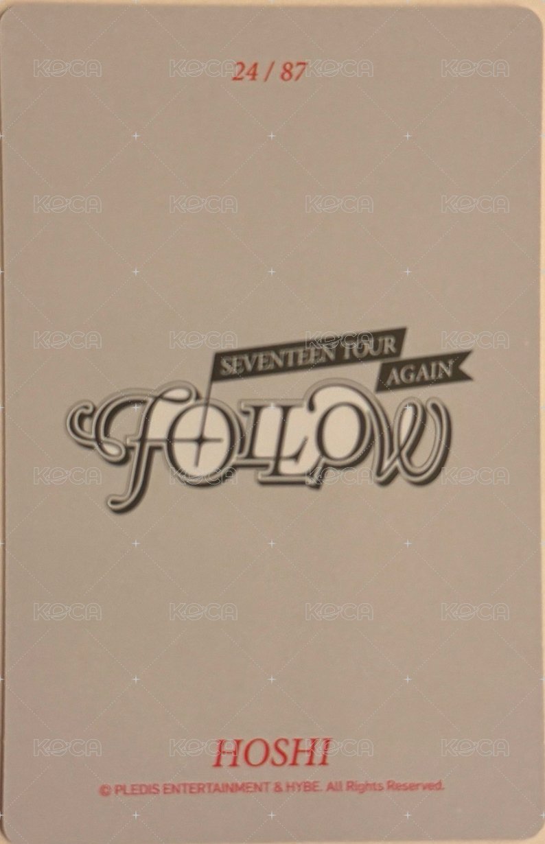 FOLLOW AGAIN 隨機卡  背面