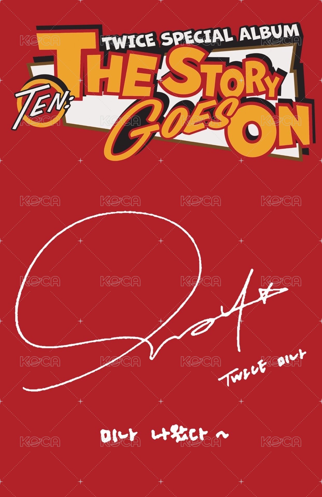 十週年特別專 專輯卡 Cast ver. 背面