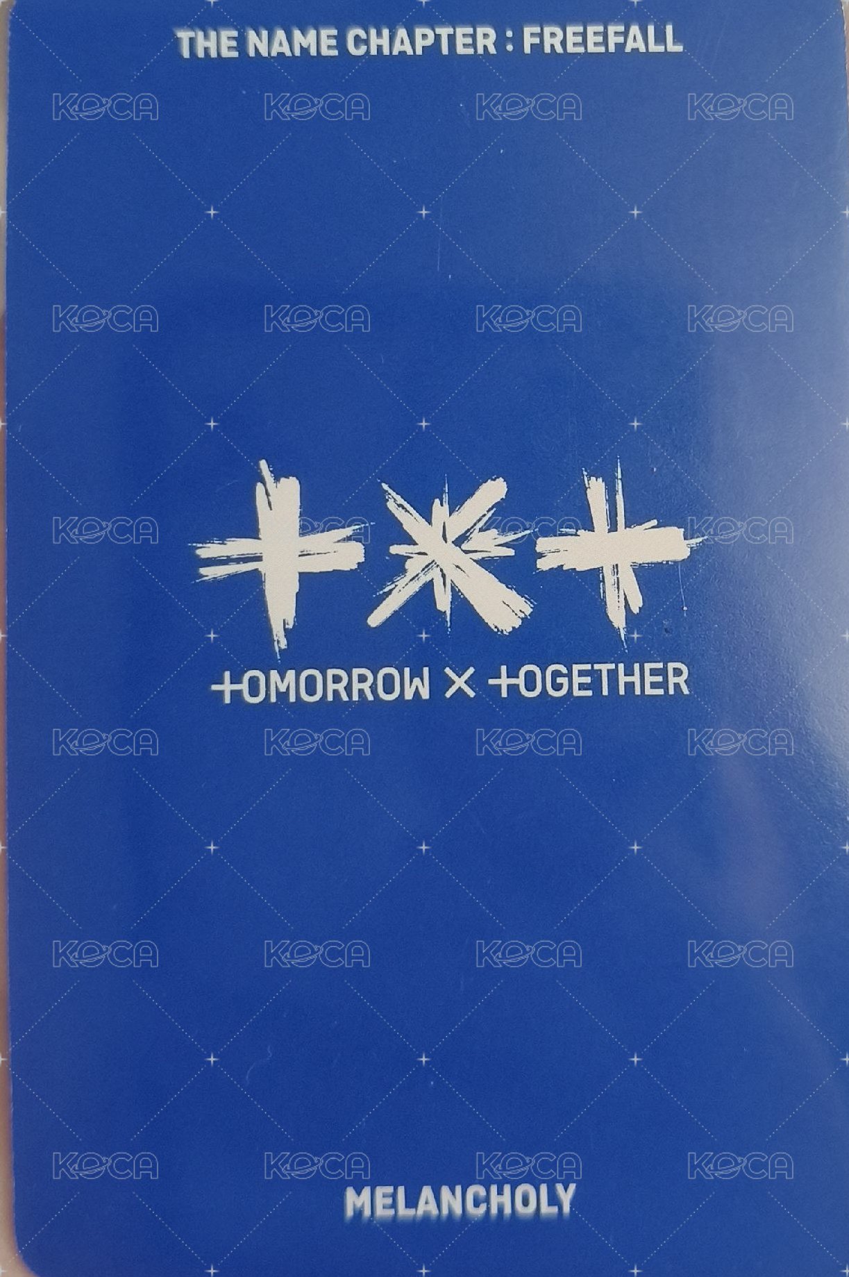 正三 專輯卡 Melancholy版A 背面