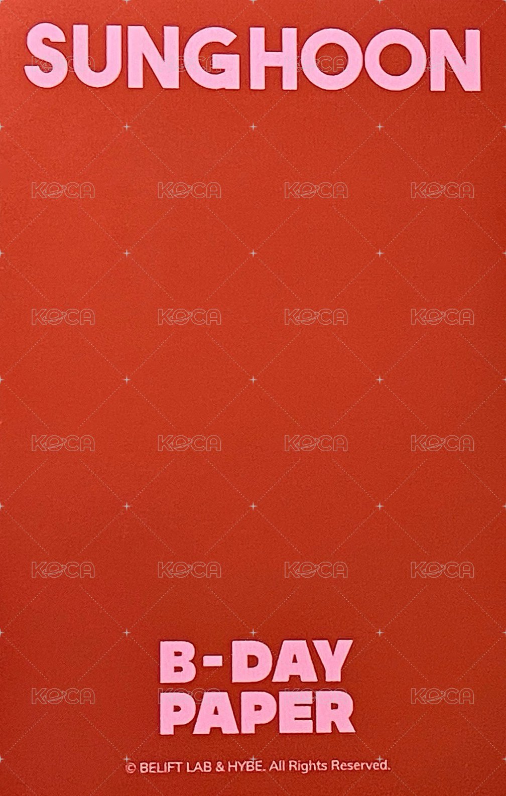 24生日禮盒 周邊卡 2024 生日卡 背面