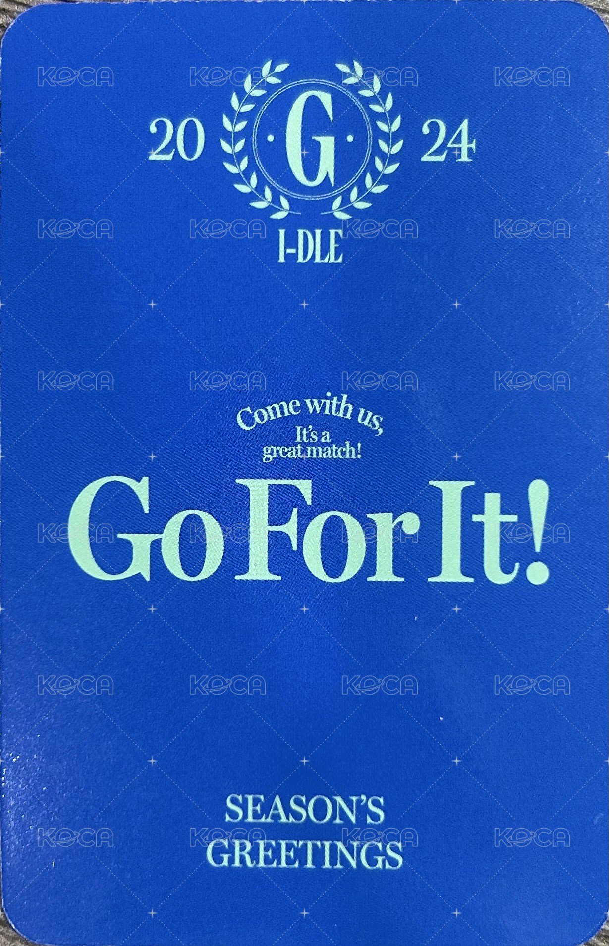 24’年曆 am 特典卡  背面