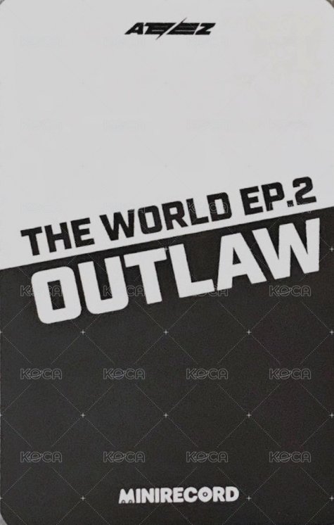 OUTLAW MINIRECORD 簽售卡 Voice Call 3.0 背面