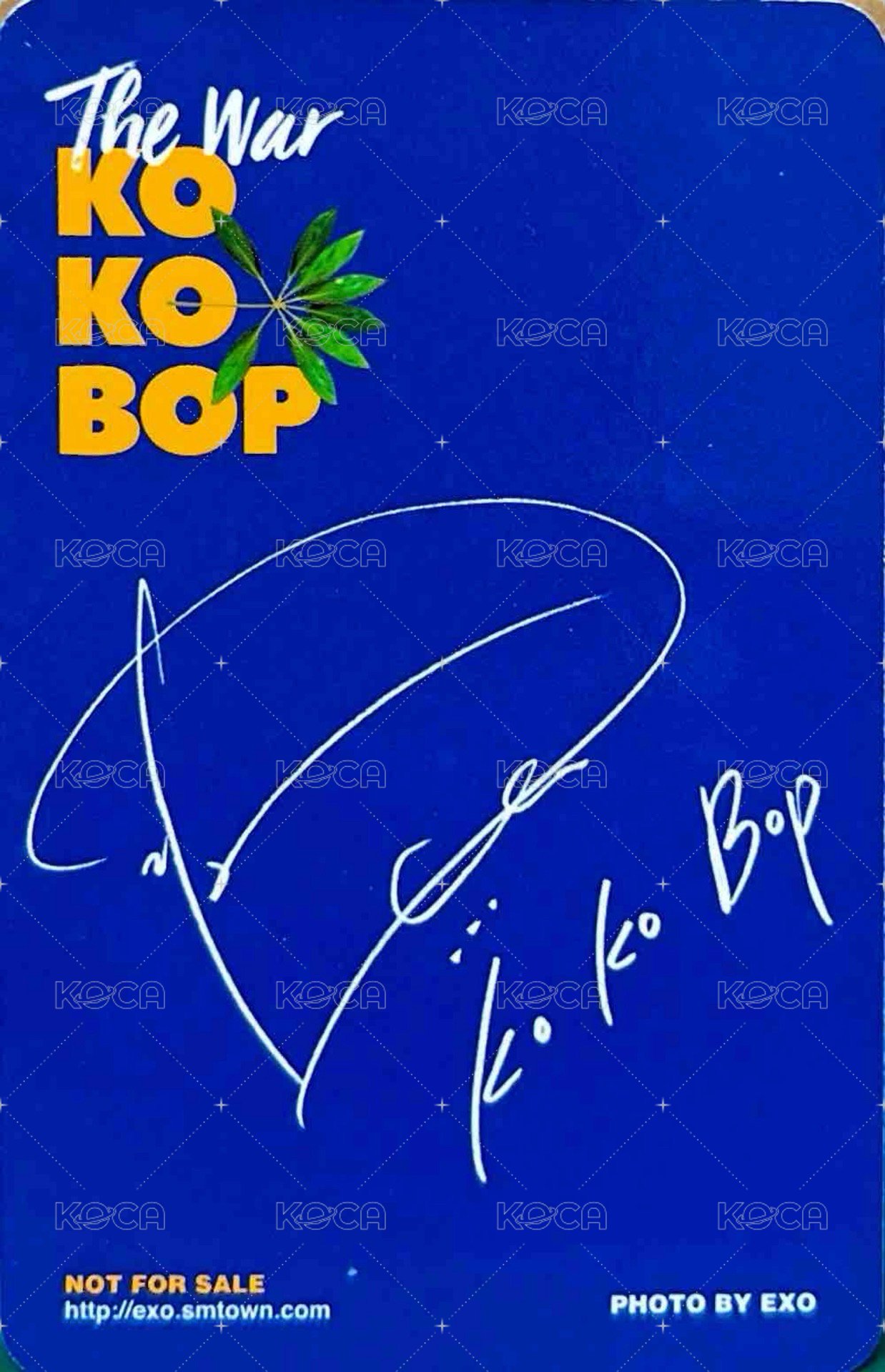 THE WAR 專輯卡  背面