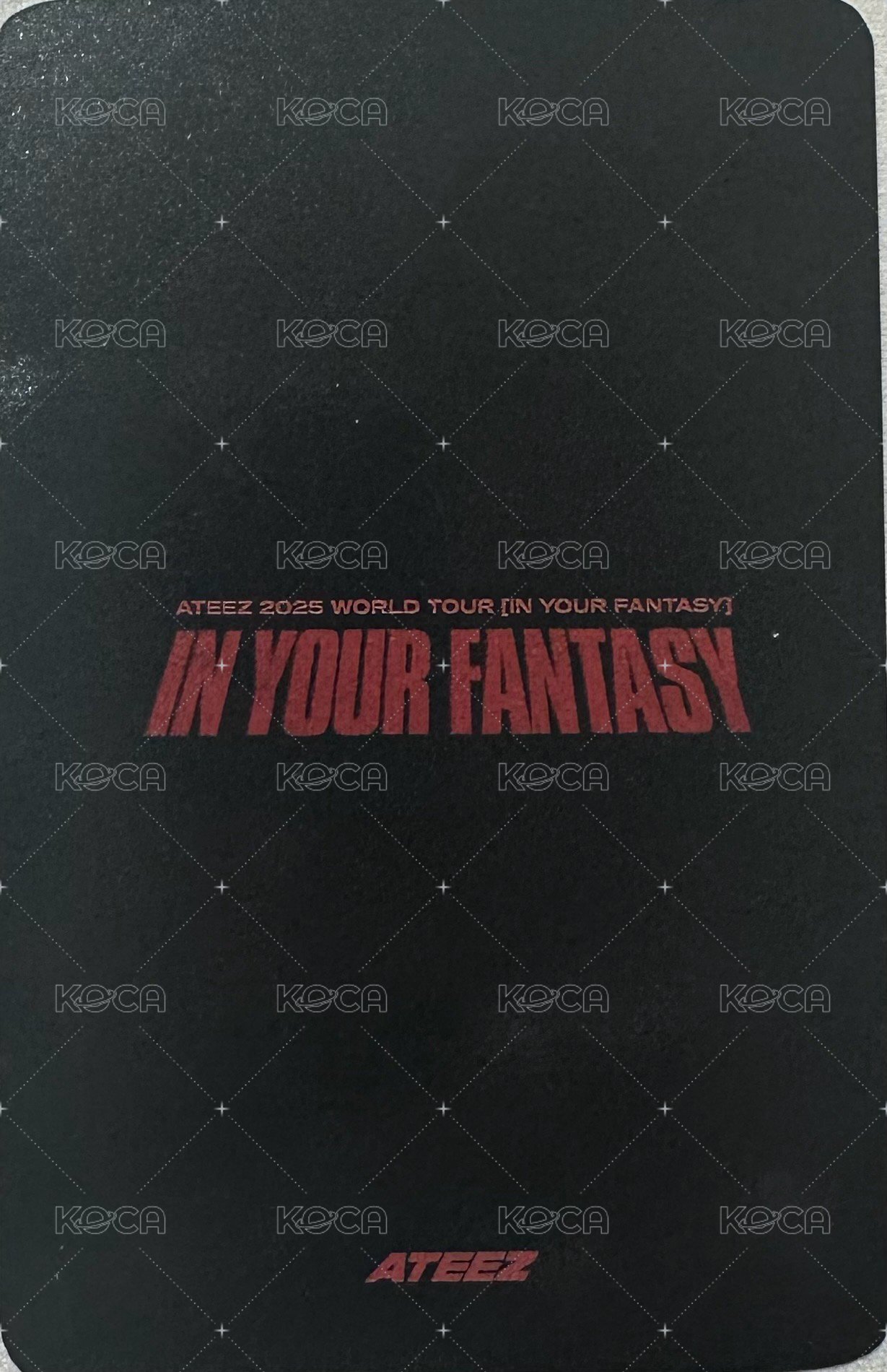 IN YOUR FANTASY 入場卡 / 場限卡 彩排卡 背面