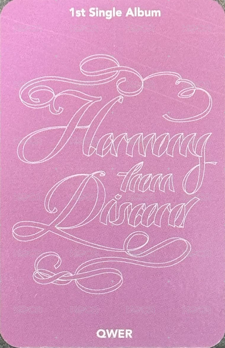 出道 Kpopstore 線下 2.0 簽售卡  背面