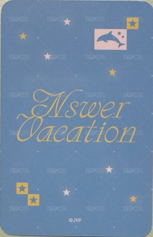 NSWER VACATION 隨機卡  背面