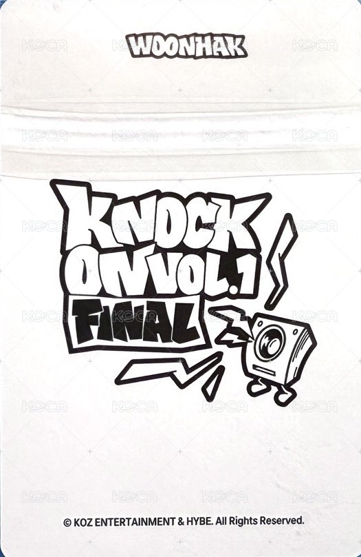 Knock On 巡迴 周邊卡 FINAL 場周 卡套卡 6 背面