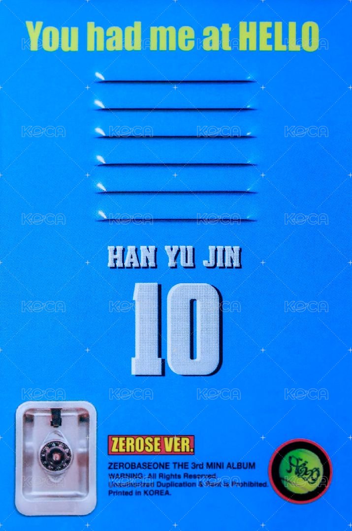 迷三 專輯卡 ZEROSE ver. 背面