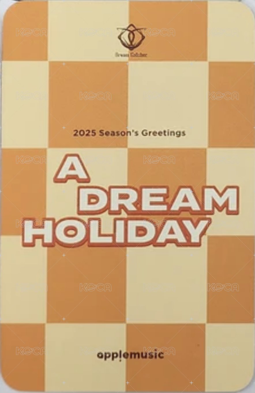 2025SG掛曆 am 預購 特典卡 V ver. 背面