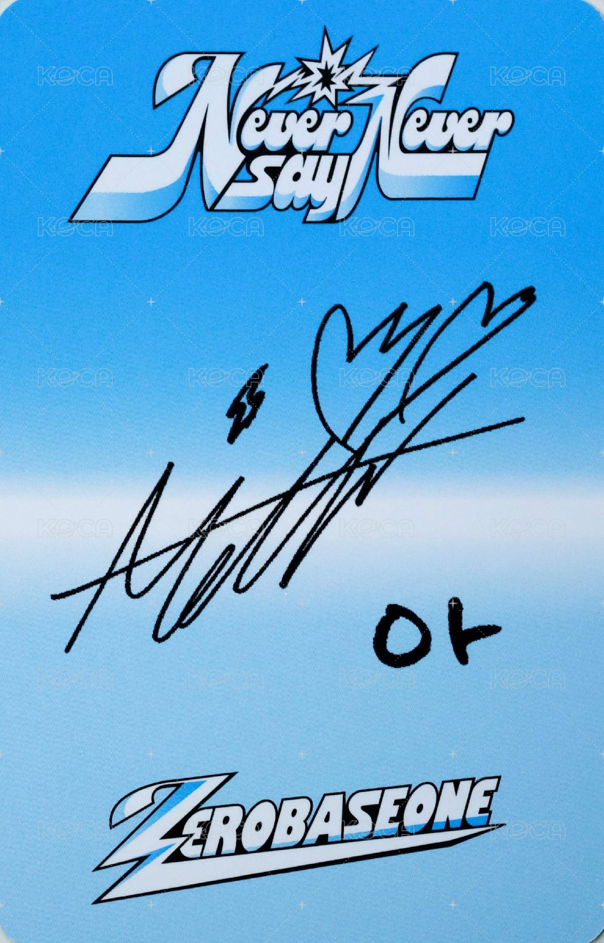 正規一 專輯卡 ICON ver. 背面