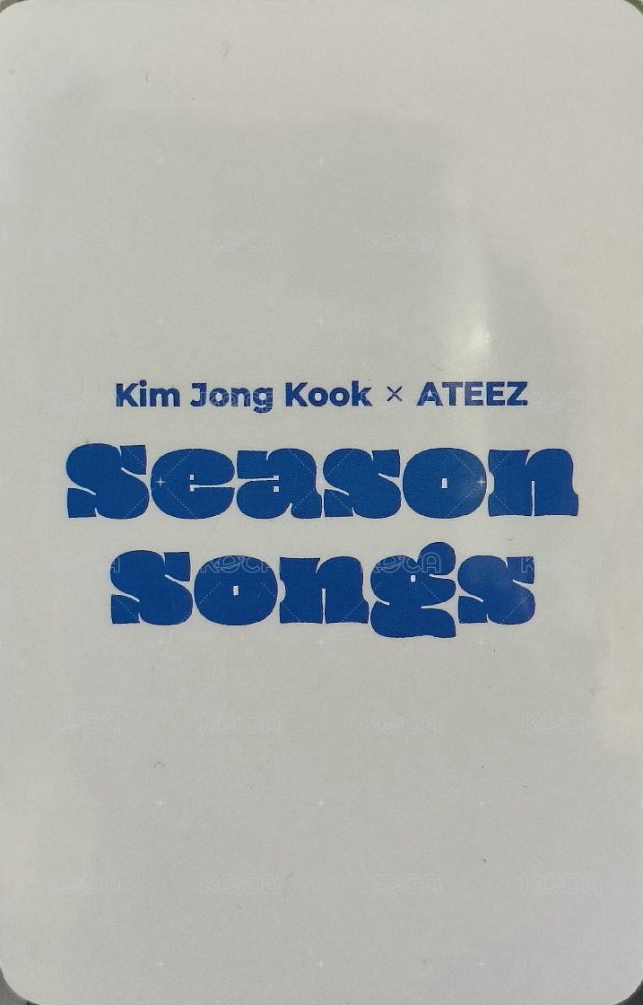 Season song hello82 特典卡  背面