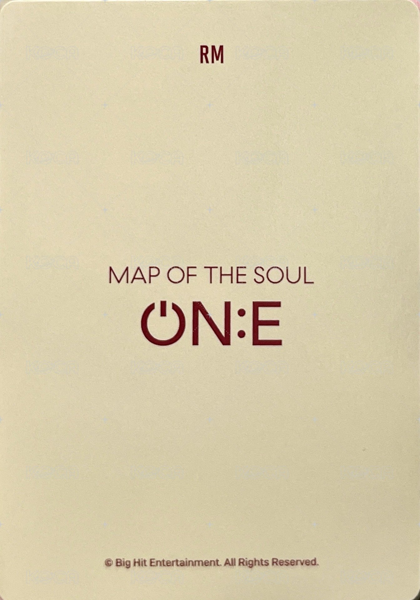 ON:E 周邊卡 後背包卡 背面