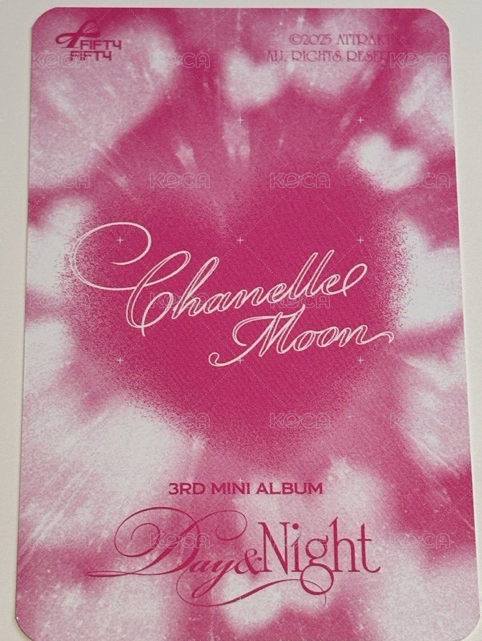 Day & Night 專輯卡 Day ver 背面