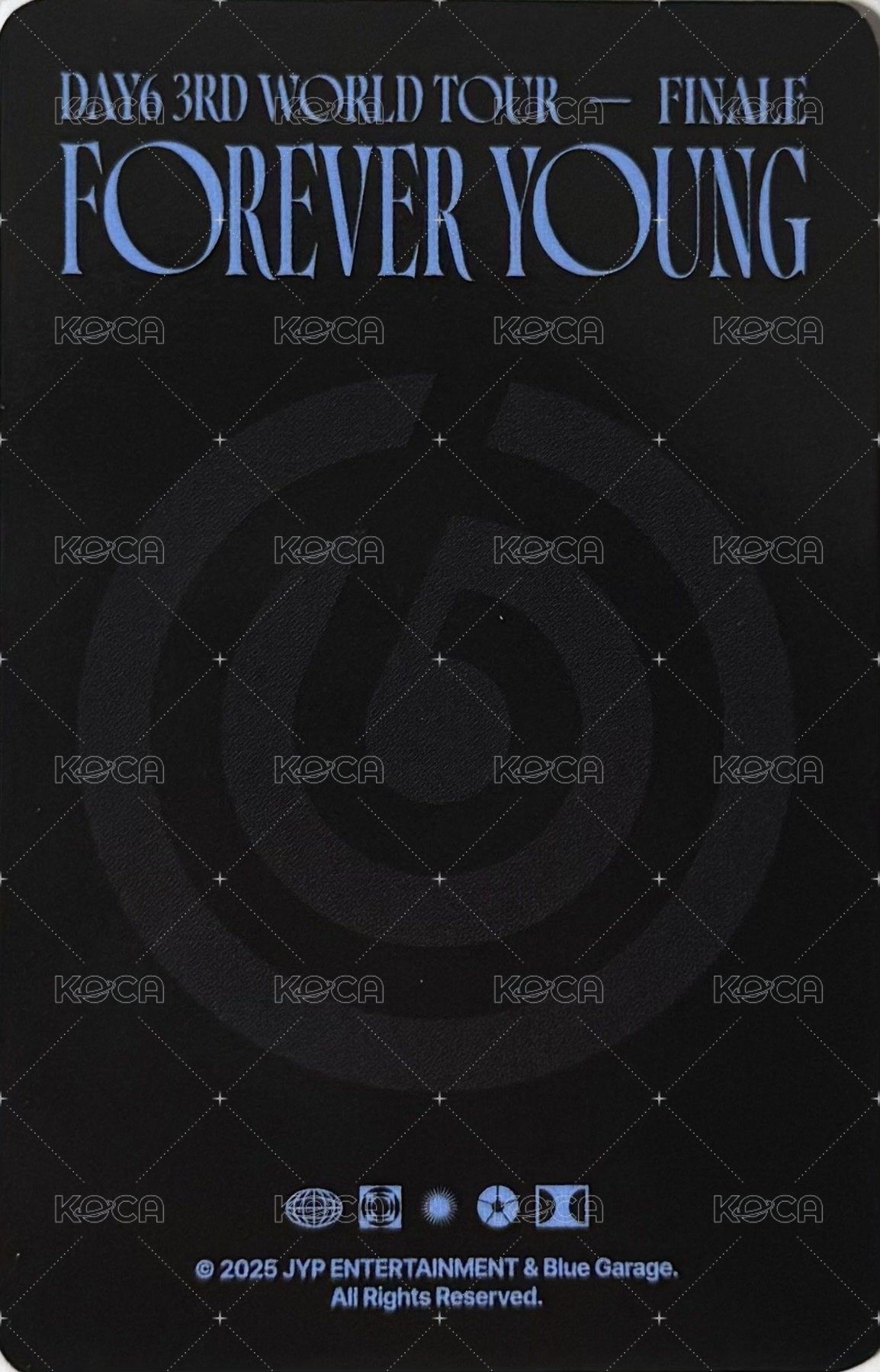 3rd世巡 安可場 野餐墊 周邊卡 雙人卡 背面