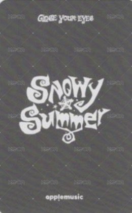 Snowy Summer am 線上1.0 簽售卡  背面