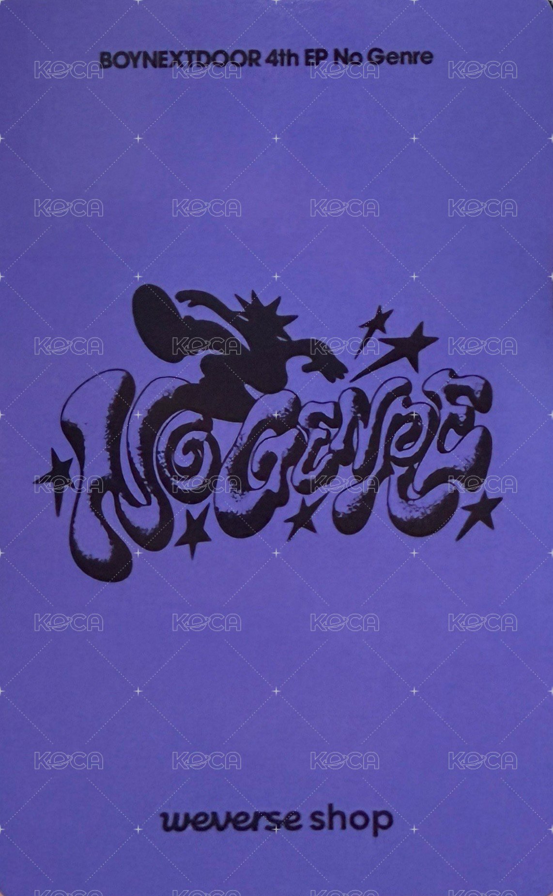 No Genre kkt 特典卡 5 背面