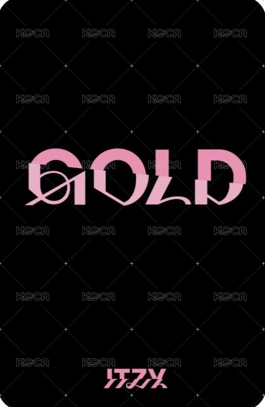 GOLD mp 預售 特典卡  背面