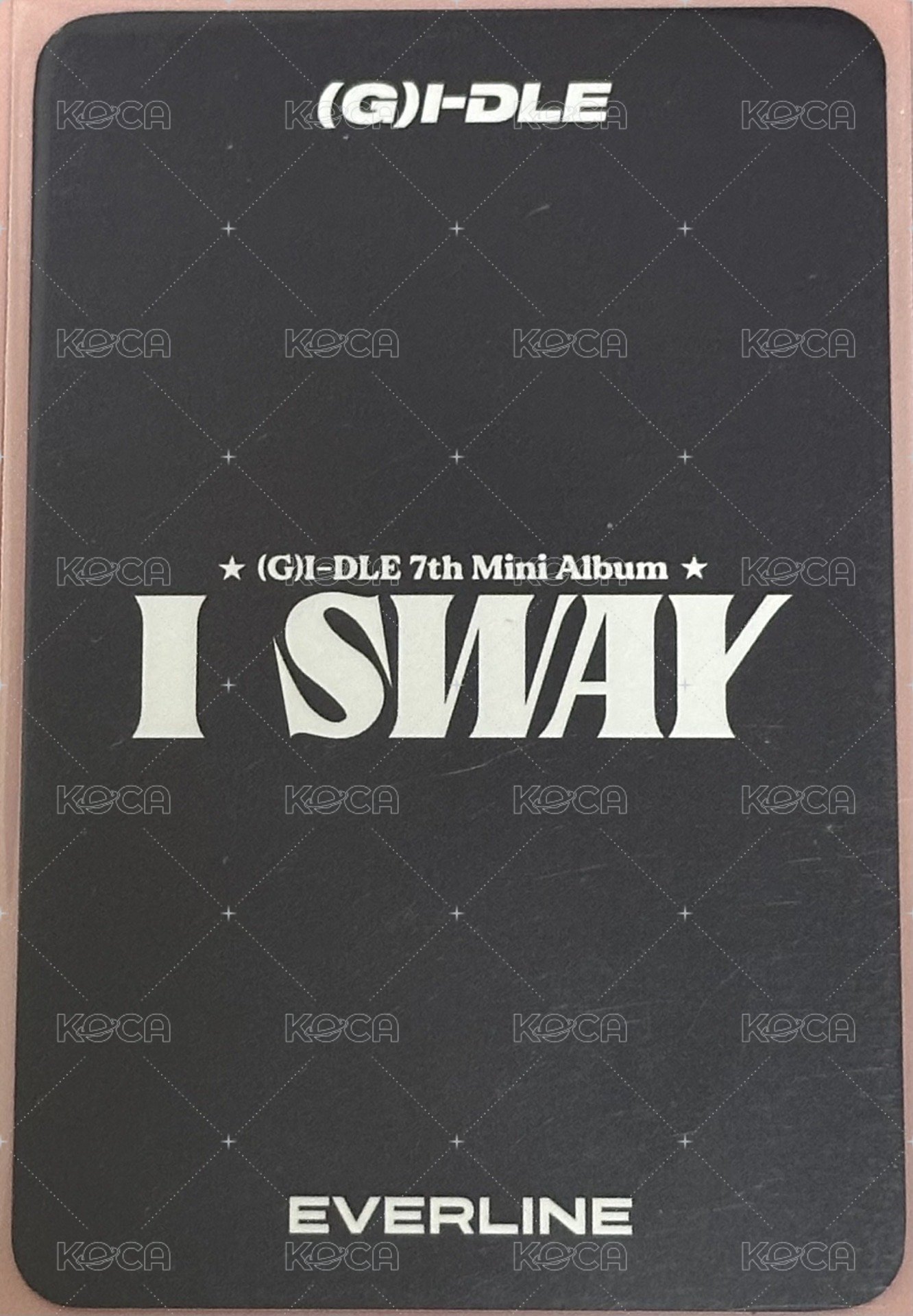 I SWAY el 4.0線下 簽售卡  背面