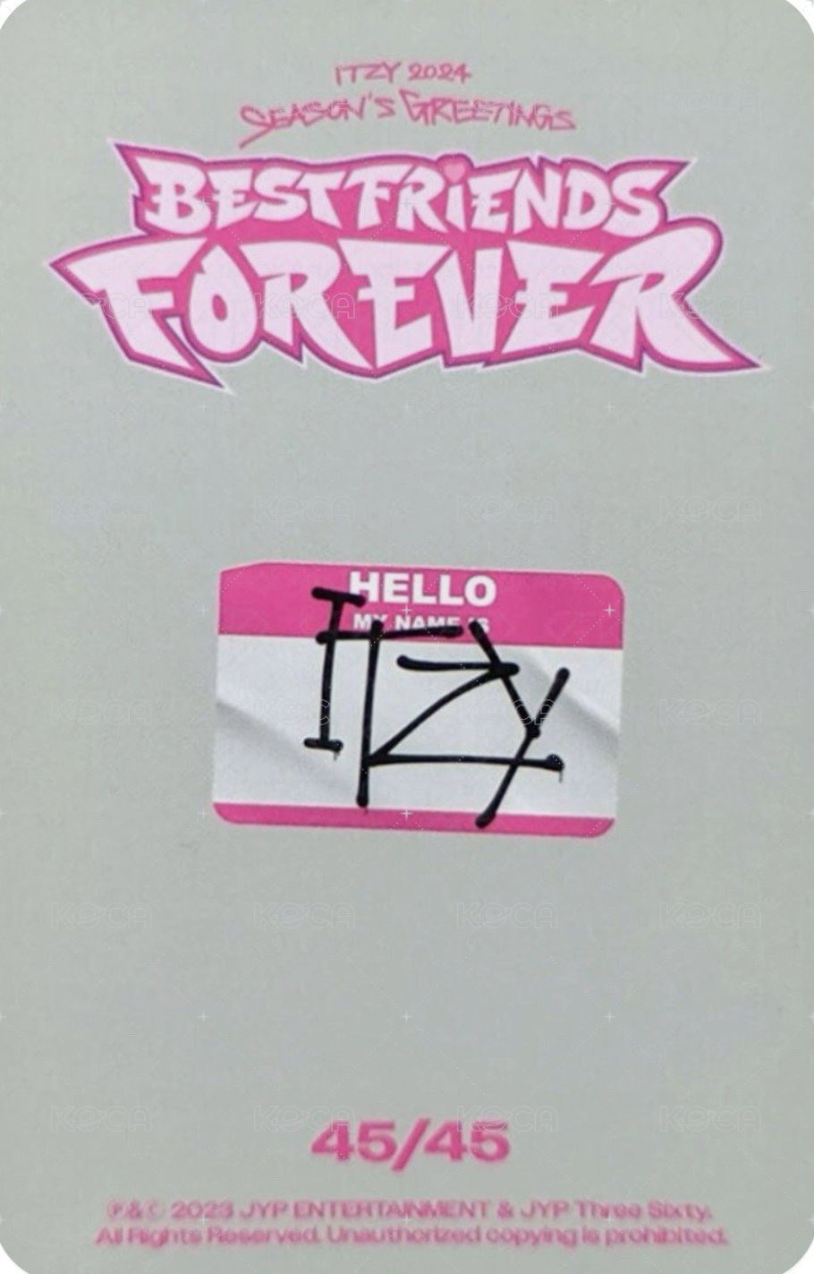 2024年曆 隨機卡 團卡 背面