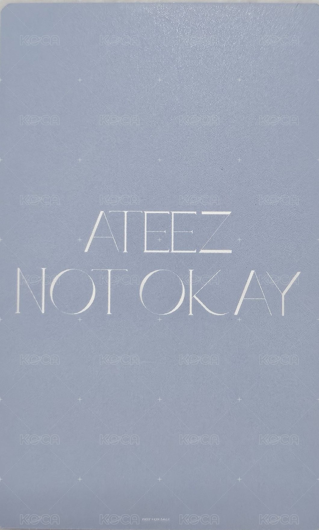 Not Okay 塔店 幸運卡  背面